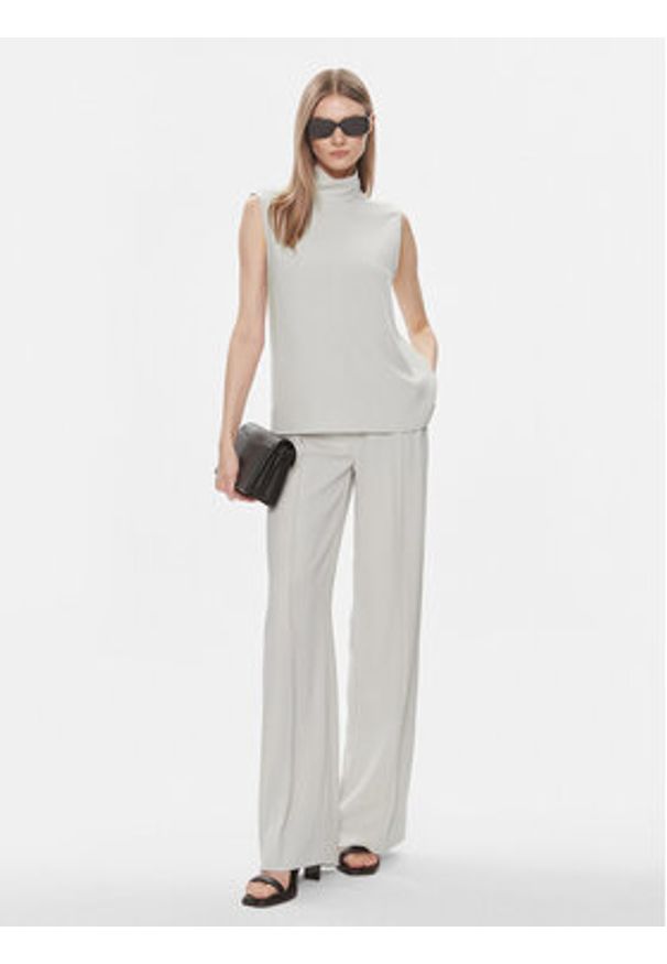 Calvin Klein Bluzka K20K206376 Szary Regular Fit. Kolor: szary. Materiał: syntetyk
