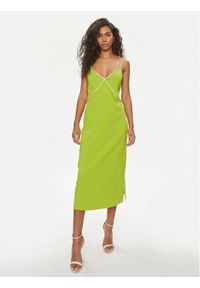Liu Jo Sukienka koktajlowa CA4183 TS058 Zielony Regular Fit. Kolor: zielony. Materiał: syntetyk. Styl: wizytowy #1