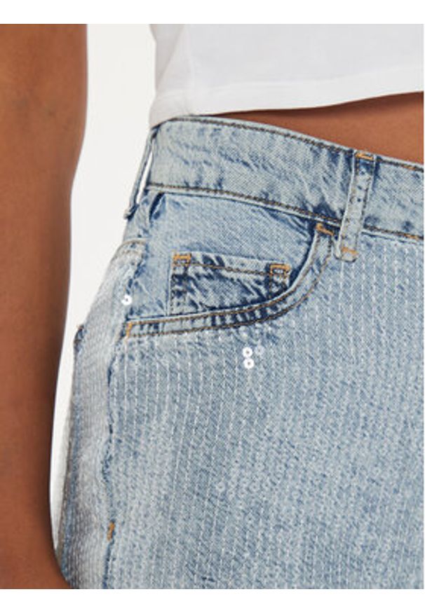 Liu Jo Szorty jeansowe UA4263 D4889 Niebieski Regular Fit. Kolor: niebieski. Materiał: lyocell, bawełna