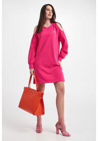Liu Jo - Sukienka LIU JO. Materiał: bawełna, jersey. Wzór: aplikacja. Długość: mini #1