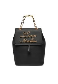 Love Moschino - LOVE MOSCHINO Plecak JC4317PP0LKK0000 Czarny. Kolor: czarny. Materiał: skóra