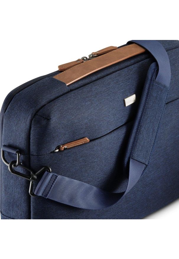 hama - Torba Hama Casual 15.6''-16.2'' granatowy. Kolor: niebieski. Materiał: skóra. Wzór: gładki. Styl: casual