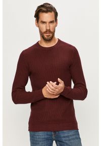 Selected - Sweter. Kolor: czerwony. Materiał: materiał #3