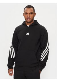 Adidas - adidas Bluza Future Icons 3-Stripes IN1841 Czarny Relaxed Fit. Kolor: czarny. Materiał: syntetyk