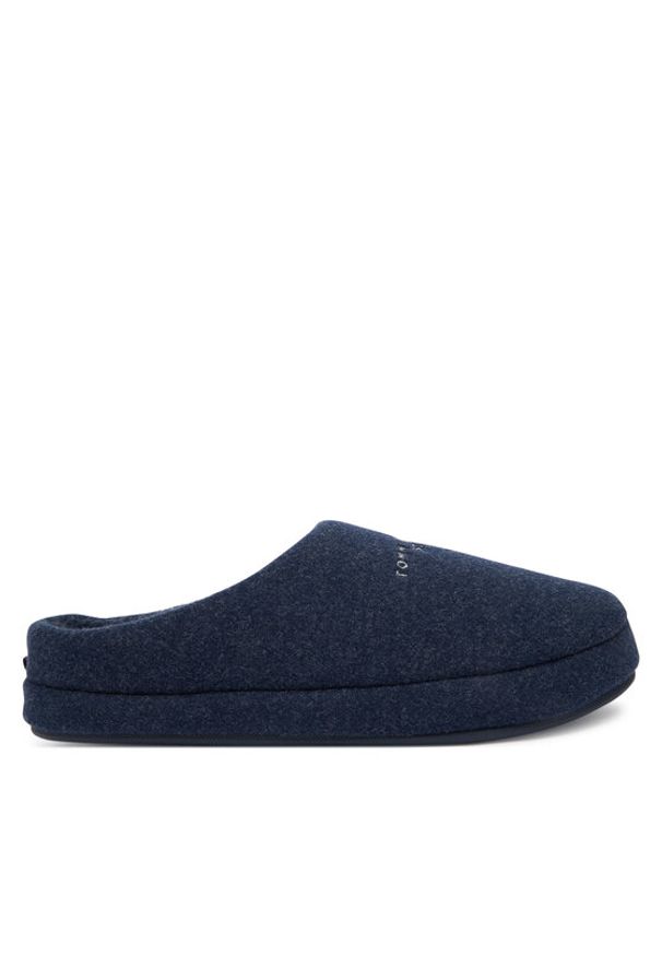 TOMMY HILFIGER - Tommy Hilfiger Kapcie Felt House FM0FM05614 Granatowy. Kolor: niebieski. Materiał: materiał