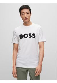 BOSS - Boss T-Shirt Tiburt 345 50486200 Biały Regular Fit. Kolor: biały. Materiał: bawełna
