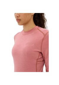 Bluzka sportowa do biegania z wełną merino damska CEP Cold Weather. Kolor: różowy. Materiał: wełna. Sezon: zima. Sport: bieganie, fitness