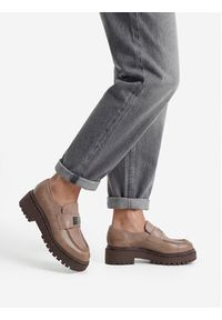 G-Star RAW - G-Star Raw Loafersy EO-DOLUNAY-25FW05 Beżowy. Kolor: beżowy. Materiał: skóra #6