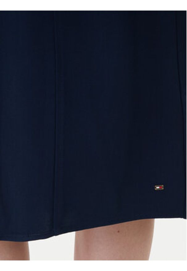 TOMMY HILFIGER - Tommy Hilfiger Sukienka koszulowa WW0WW45802 Granatowy Regular Fit. Kolor: niebieski. Materiał: wiskoza. Typ sukienki: koszulowe