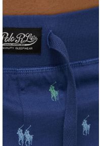 Polo Ralph Lauren szorty piżamowe bawełniane kolor granatowy wzorzysta. Kolor: niebieski. Materiał: bawełna