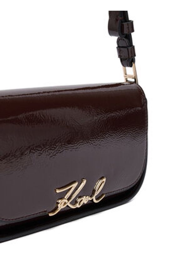 Karl Lagerfeld - KARL LAGERFELD Torebka A4W30041 Brązowy. Kolor: brązowy. Materiał: skórzane