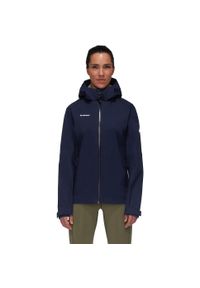 Kurtka z membraną damska Mammut Linard Guide HS Hooded Jacket. Kolor: niebieski