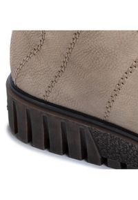 Rieker Botki Y3420-60 Beżowy. Kolor: beżowy. Materiał: skóra #4