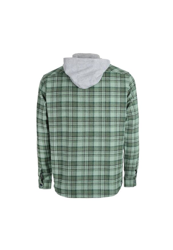 Lumberjack - Koszula męska LUMBERJACK FUN TARTAN HOODIE SHIRT. Kolor: zielony