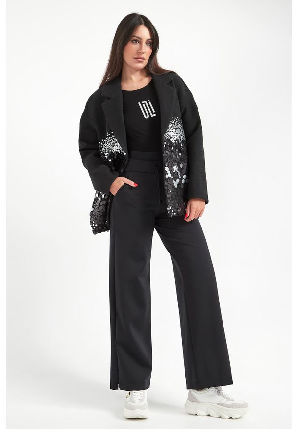 Sportalm - Płaszcz damski z cekinami SPORTALM