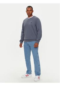 Wrangler Bluza Sign Off 112357335 Niebieski Regular Fit. Kolor: niebieski. Materiał: bawełna