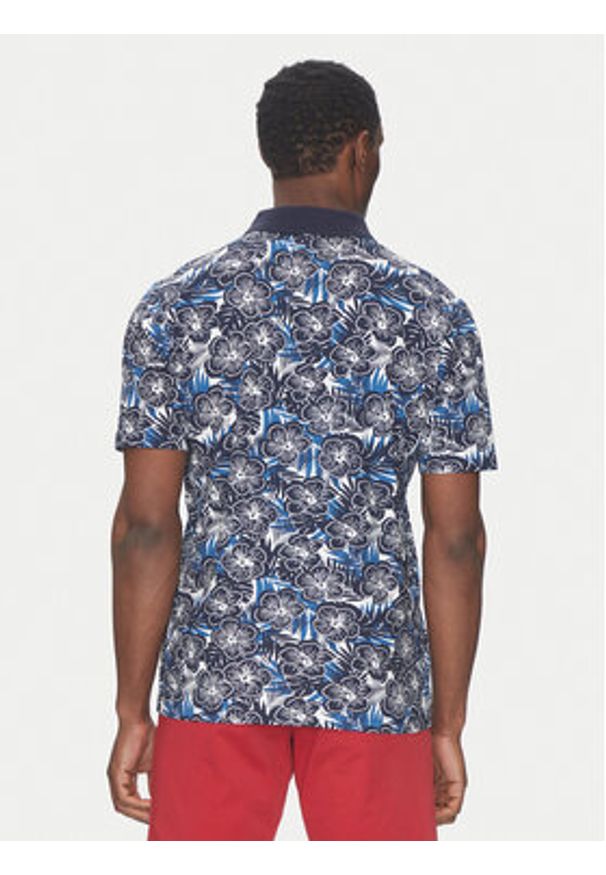 Hechter Paris Polo 74028 151920 Granatowy Regular Fit. Typ kołnierza: polo. Kolor: niebieski. Materiał: bawełna