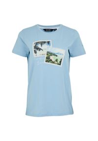 Regatta - T-shirt Damski Filandra VX Under The Sun. Kolor: wielokolorowy, niebieski, szary