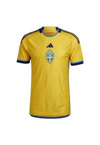 Adidas - Sweden 22 Home Jersey. Kolor: żółty. Materiał: jersey #2