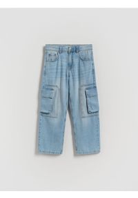 Reserved - Jeansy relaxed fit - niebieski. Kolor: niebieski