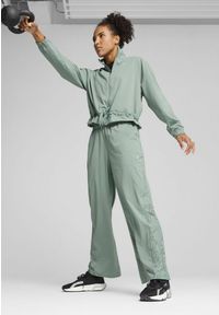 Puma - Damska kurtka LACE PUMA Green Moon. Typ kołnierza: kaptur. Kolor: zielony