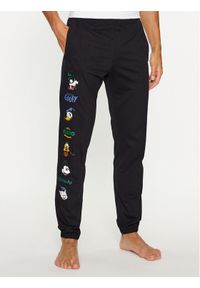 United Colors of Benetton - United Colors Of Benetton Spodnie piżamowe 3VR54F00K Czarny Regular Fit. Kolor: czarny. Materiał: bawełna #1