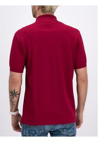 Lacoste Polo L1212 Bordowy Classic Fit. Typ kołnierza: polo. Kolor: czerwony. Materiał: bawełna