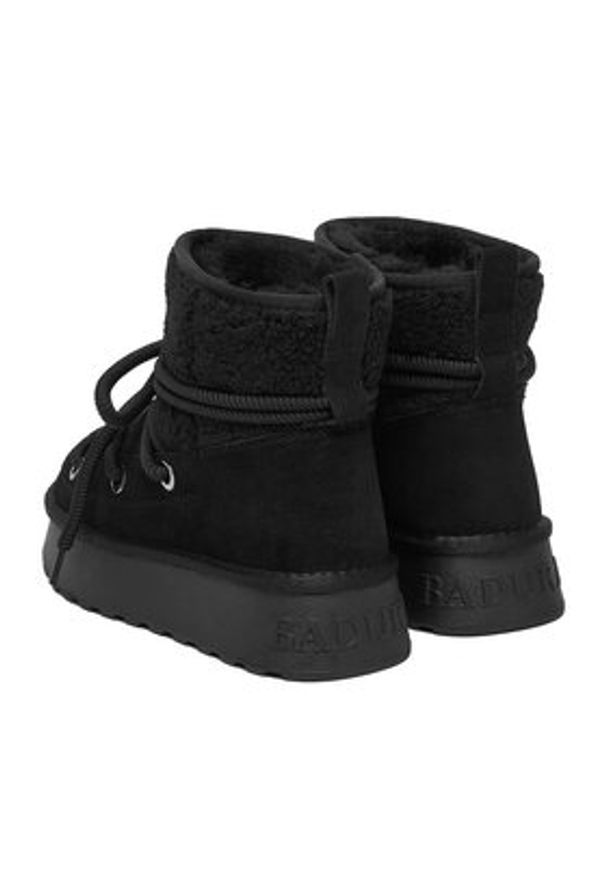 Badura Śniegowce EO-AMY-TS6286-01 Czarny. Kolor: czarny. Materiał: zamsz, skóra