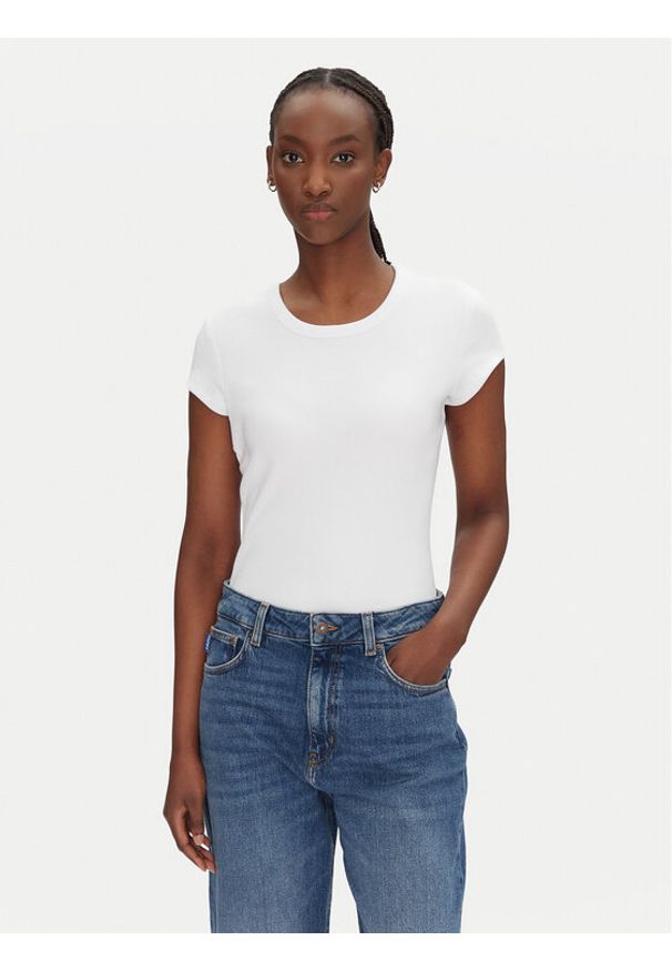 BOSS T-Shirt 50536871 Biały Regular Fit. Kolor: biały. Materiał: bawełna