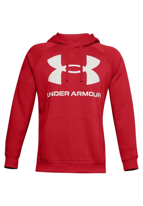 Bluza fitness męska Under Armour Rival Fleece Big Logo HD. Kolor: czerwony. Sport: fitness