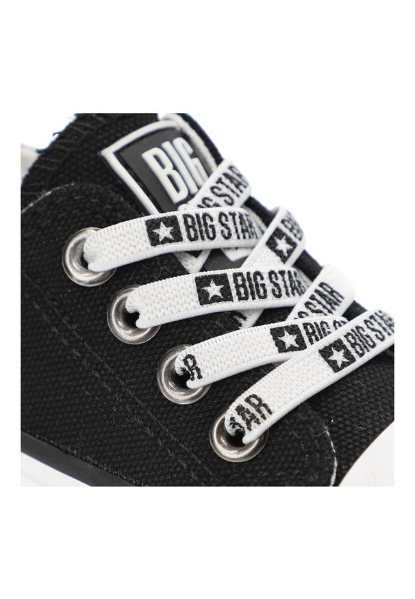 Big-Star - Czarne Trampki Big Star Dziecięce Buty Wsuwane. Zapięcie: bez zapięcia. Kolor: czarny. Materiał: materiał. Szerokość cholewki: normalna