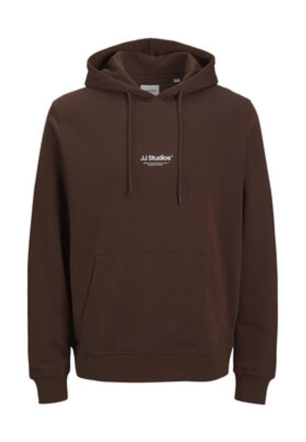 Jack & Jones Bluza Soho 12278789 Brązowy Relaxed Fit. Kolor: brązowy. Materiał: bawełna
