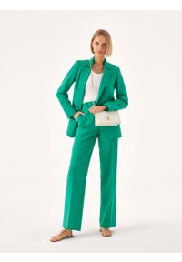 Kazar - Mała skórzana torebka na łańcuchu. Kolor: biały. Wzór: aplikacja. Materiał: skórzane. Rozmiar: małe #7