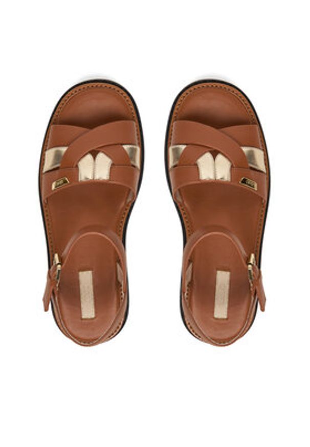 Liu Jo Sandały Bessie 01 SA6159 PX026 Brązowy. Kolor: brązowy. Materiał: skóra