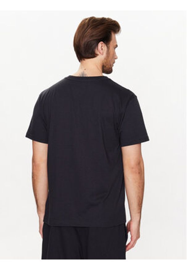 New Balance T-Shirt MT31904 Czarny Relaxed Fit. Kolor: czarny. Materiał: bawełna, syntetyk
