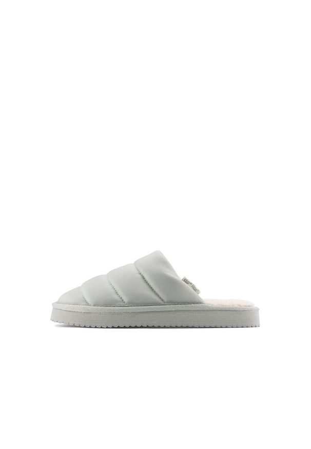 Flip*Flop - Kapcie damskie Flip Flop Homestay ciepłe wygodne Sherpa. Kolor: szary. Materiał: tkanina. Styl: sportowy