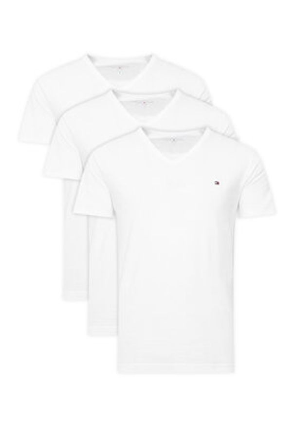 TOMMY HILFIGER - Tommy Hilfiger Komplet t-shirtów UM0UM03637 Biały Regular Fit. Kolor: biały. Materiał: bawełna