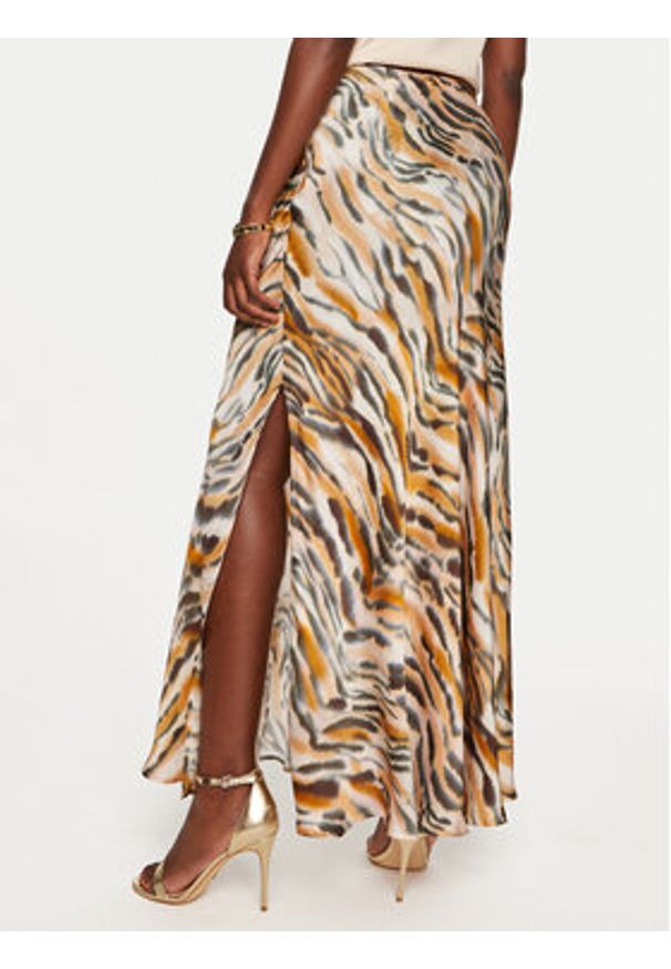 TwinSet - TWINSET Spódnica maxi 242TP2656 Kolorowy Straight Fit. Materiał: wiskoza. Wzór: kolorowy