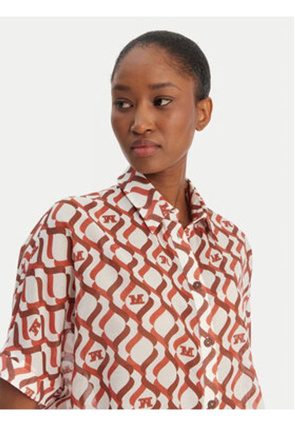 Max Mara Beachwear Koszula Ariete 2616111049 Kolorowy Regular Fit. Materiał: bawełna. Wzór: kolorowy