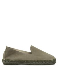 Manebi Espadryle Flat Espadrilles R 4.7 C0 Khaki. Kolor: brązowy. Materiał: skóra, zamsz