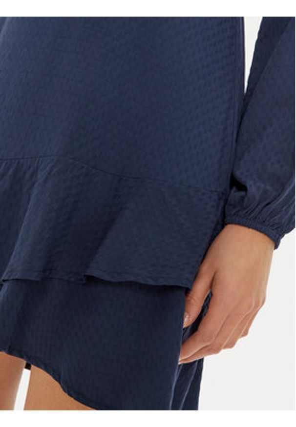Pepe Jeans Sukienka codzienna Kendall PL953610 Granatowy Regular Fit. Okazja: na co dzień. Kolor: niebieski. Materiał: wiskoza. Typ sukienki: proste. Styl: casual