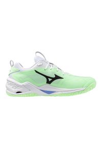 Buty halowe Mizuno Wave Stealth Neo. Kolor: wielokolorowy, czarny, zielony. Model: Mizuno Wave. Sport: piłka ręczna #1