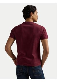 Polo Ralph Lauren T-Shirt 710740727098 Bordowy Custom Slim Fit. Typ kołnierza: polo. Kolor: czerwony. Materiał: bawełna #3