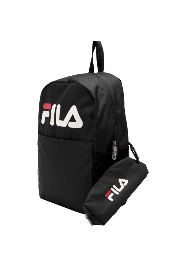 Plecak Fila Favoriten Back To School. Kolor: czerwony, czarny, szary, wielokolorowy. Styl: młodzieżowy, retro