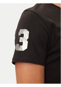 La Martina T-Shirt ZMR322 JS206 Czarny Regular Fit. Kolor: czarny. Materiał: bawełna #2