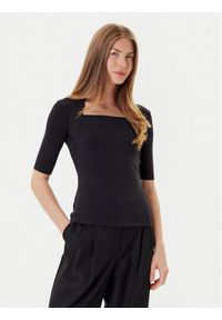 BOSS Bluzka Egamma 50541894 Czarny Slim Fit. Kolor: czarny. Materiał: syntetyk