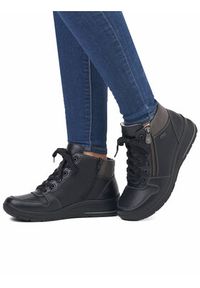 Rieker Botki L7703-00 Czarny. Kolor: czarny #7