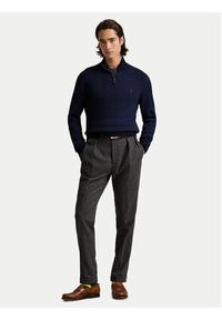 Polo Ralph Lauren Sweter 710948865003 Granatowy Regular Fit. Typ kołnierza: polo. Kolor: niebieski. Materiał: wełna #3