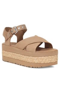 Ugg Sandały W Aubrey Ankle 1152711 Brązowy. Kolor: brązowy. Materiał: skóra, zamsz