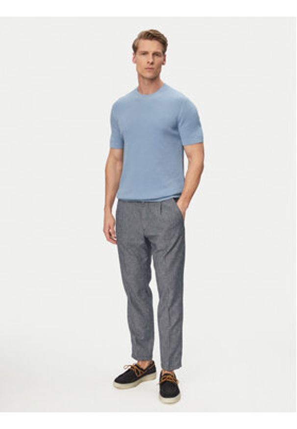 JOOP! Jeans Sweter Sandero 30101597 Niebieski Regular Fit. Kolor: niebieski. Materiał: bawełna